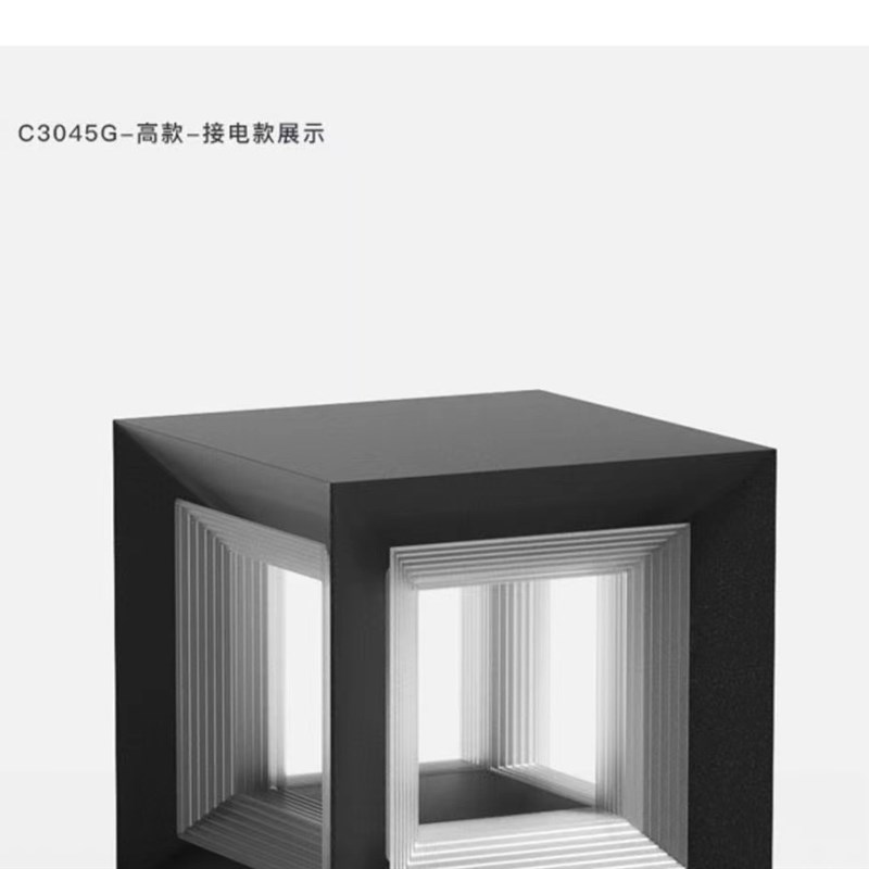 2024太阳能柱头灯不锈钢庭院灯农村大门装饰灯太阳能柱灯墙头灯批