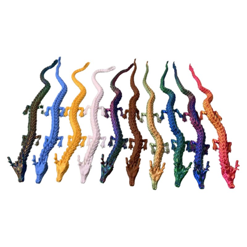 3D打印龙手板活动关节龙中国龙神龙3D打印服务加工模型 45CM PLA