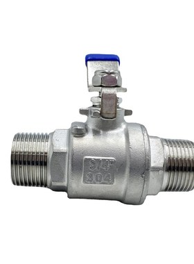 304不锈钢Q11F-16P两片式双外丝球阀 两片式2分6分1寸外螺纹球阀