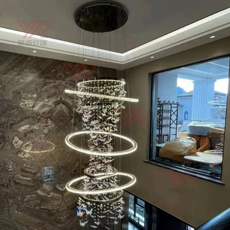 客厅吊灯后现代轻奢水晶灯创意大气设计师款餐厅卧室中山灯具