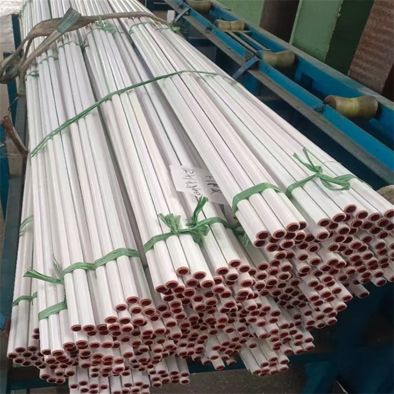 空调PVC包塑紫铜管Tp2制冷紫铜盘管紫铜直管6mm-54mm覆塑铜管