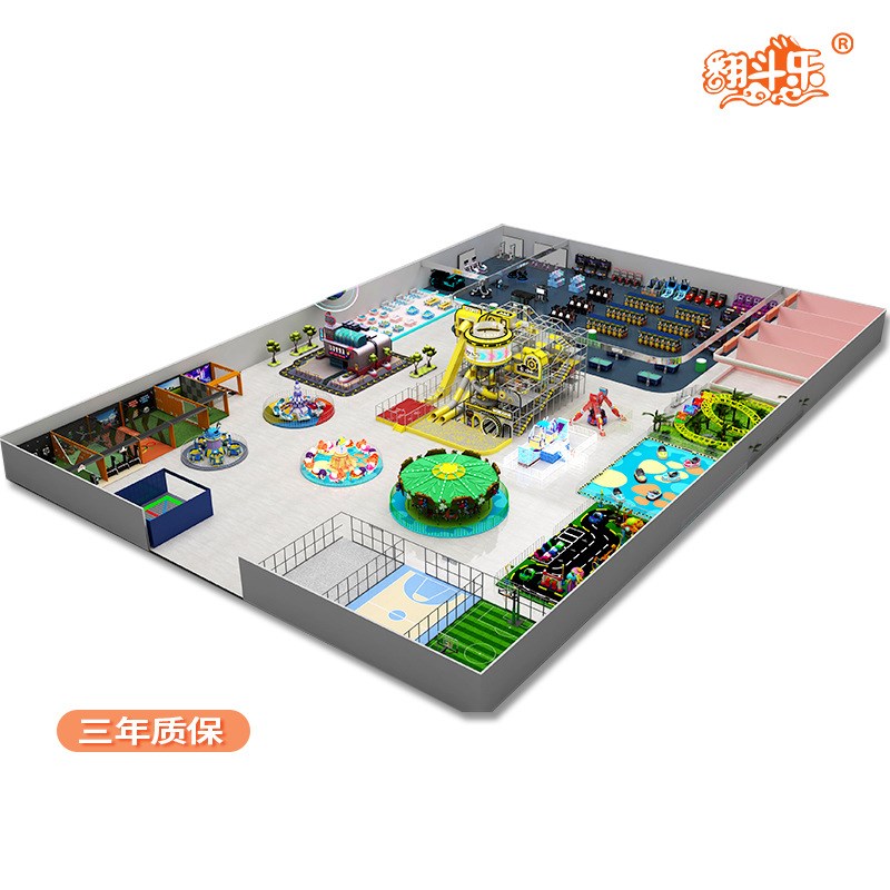 跨境淘气堡儿童乐园设备室内大小型出口海外滑梯游乐场设施厂家
