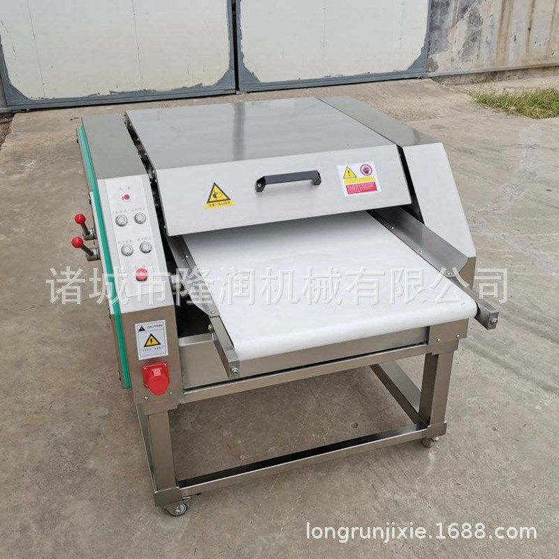 鸡脖子专业去皮机 商用连续式鸡腿琵琶腿扒皮机 去皮干净省时省力