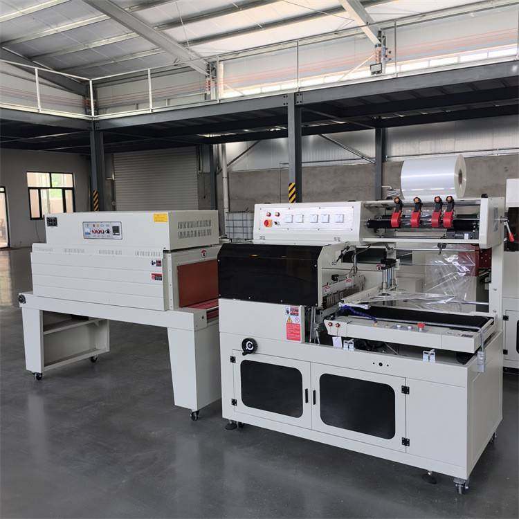 全自动纸盒封切机收缩机五金餐具化妆品礼盒纸箱收缩膜包装机