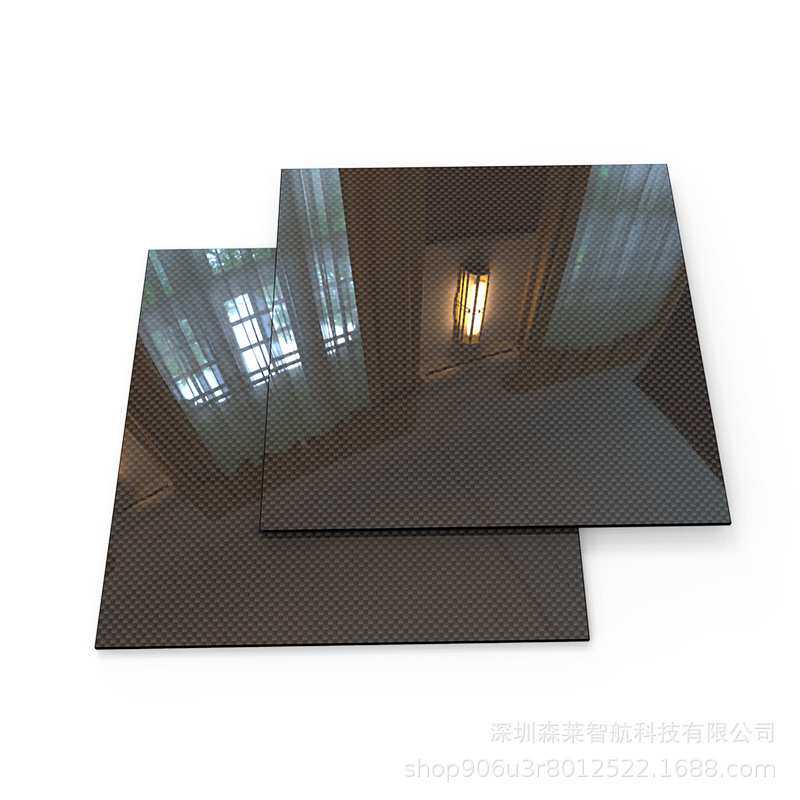 3K平纹亚光245mmx300mm 高强度碳纤板工厂直销碳纤维板