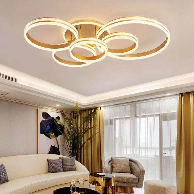 轻奢客厅灯现代简约LED吸顶灯北欧网红卧室灯饰大厅灯具套餐组合