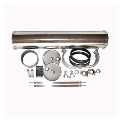 304不锈钢膜壳端开8040-40401芯2芯反渗透设备用RO反渗透膜壳