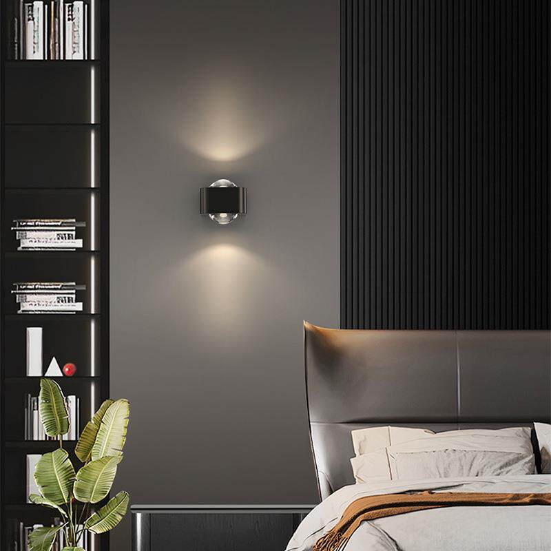 全铜现代简约卧室床头全光谱氛围灯新款创意护眼过道壁灯玄关灯