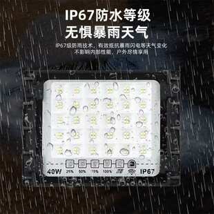 新款卡扣led太阳能投光灯庭院路灯室外防水新农村照明投光灯