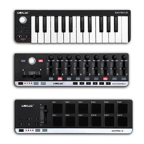 worlde EASY KEY25专业midi键盘控制器编曲键盘音乐键盘电音键盘