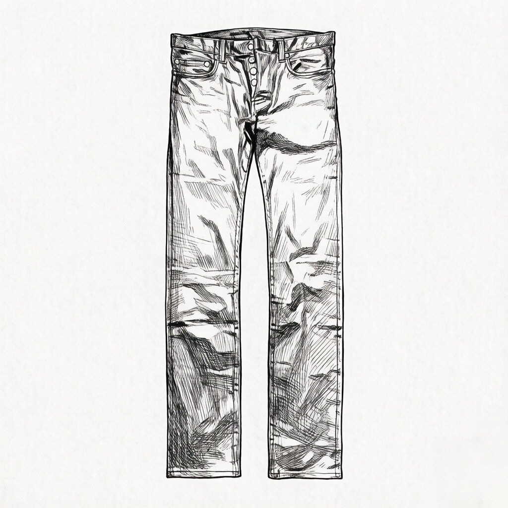 thumbnail for 【Dini】FW07 Waxed Black Jeans