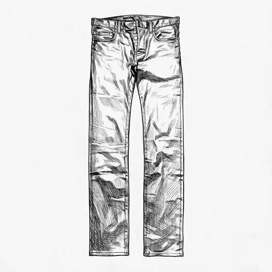 【Dini】FW07 Waxed Black Jeans