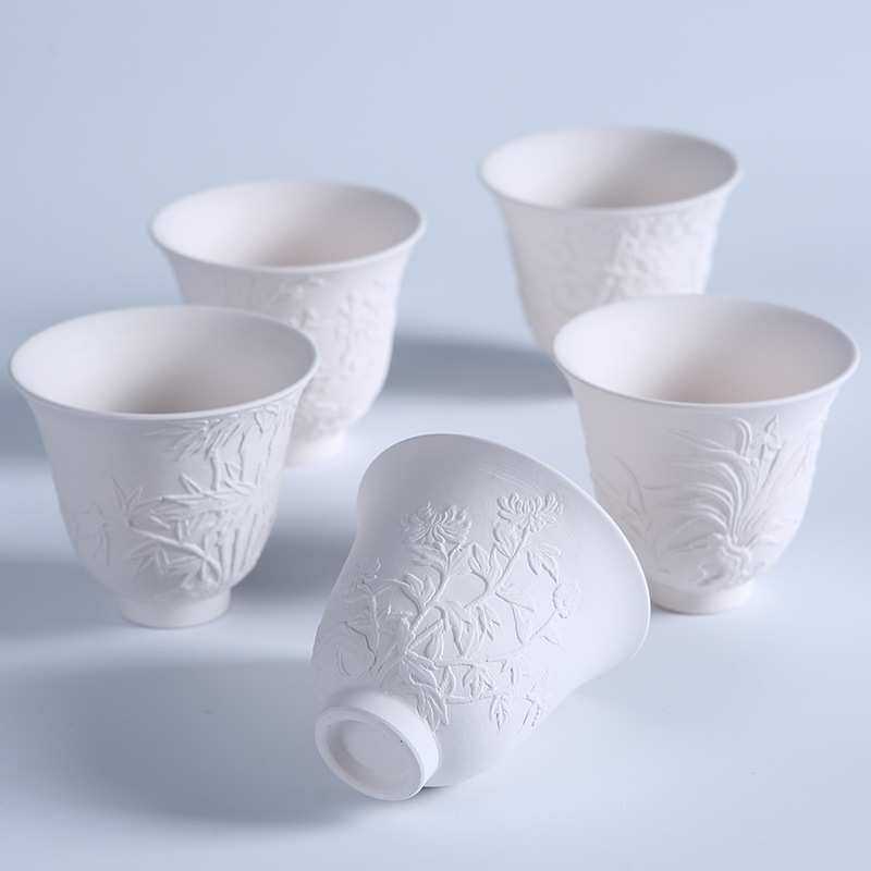 陶艺素坯素胎素烧注浆仿雕刻手工杯主人杯压手杯景德镇茶杯素烧坯,3C数码配件,USB灯,淘宝优惠券,粉丝福利购,淘宝优惠卷