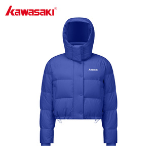 Kawasaki正品女装云朵泡芙羽绒服短款lu同款白鸭绒轻羽绒外套冬季