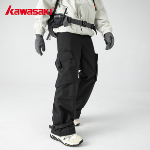 Kawasaki川崎滑雪裤抗寒冲锋裤三防秋冬季户外时尚情侣防风登山裤