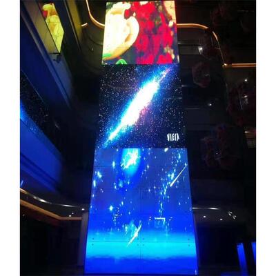 室内LED透明屏 温州某商业广场P3.91-7.81透明屏（美奥马哈）