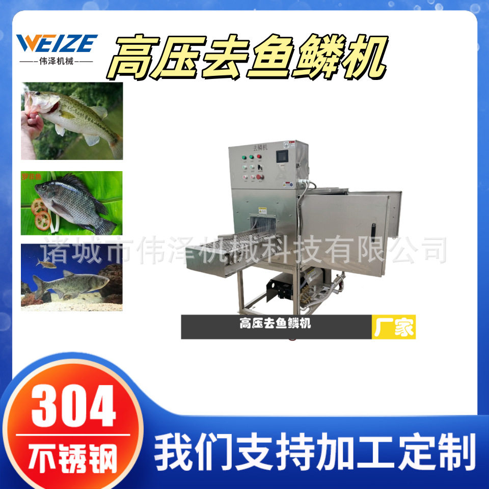 鱼类自动去鱼鳞机器高压冲洗式去鳞机草鱼去鳞片机