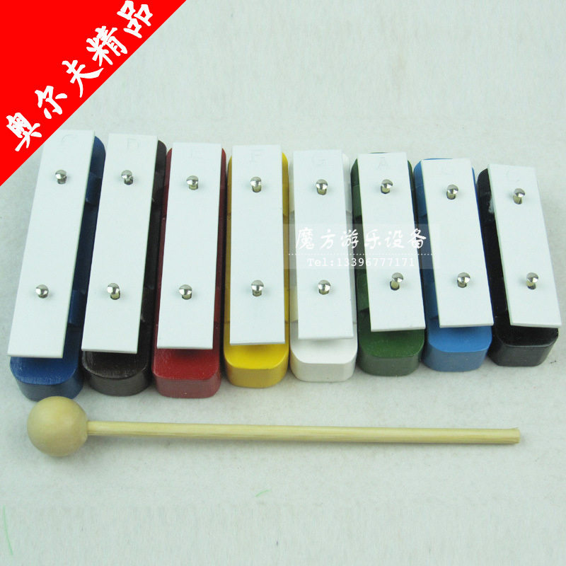 奥尔夫打击乐器单八音铝板琴彩色八音琴8音琴敲打乐器