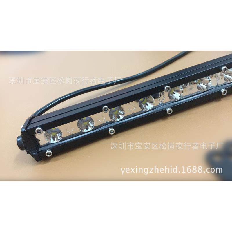 12V24V超薄LED单排长条灯CREE灯珠爆闪灯中网灯前杠改装36W工作灯