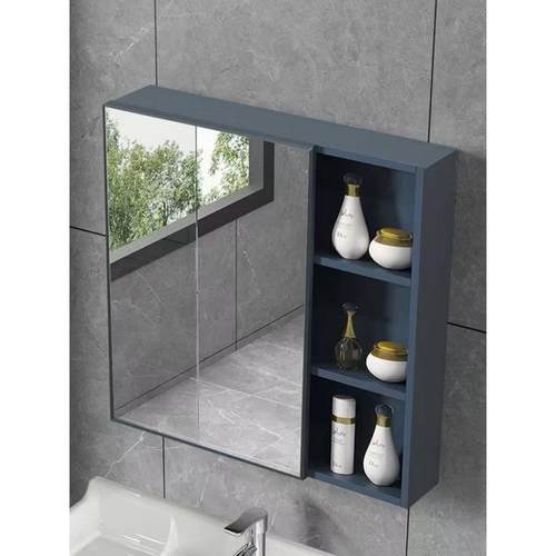 斯堪的纳维亚镜子柜镜子盒空间铝浴室柜组合独立存储盒浴室壁挂式