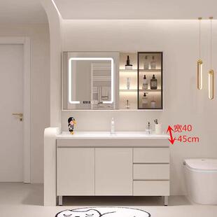 落地式浴室柜超窄40公分宽厘米洗漱台45cm洗脸盆柜组合400卫浴柜