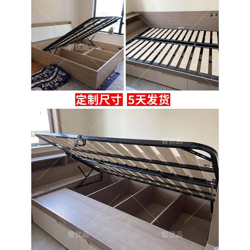 排骨架床板支撑架榻榻米床架1.8米1.5米无床头可折叠定制实木床架