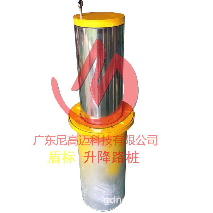 手动升降路柱 半自动式不锈钢护柱 手动压下自动升起管理出入口