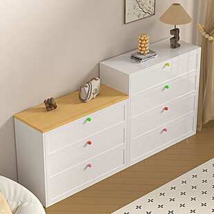 家用钢制五斗柜客厅落地式收纳柜储物柜钢制斗柜床尾柜多层抽屉柜