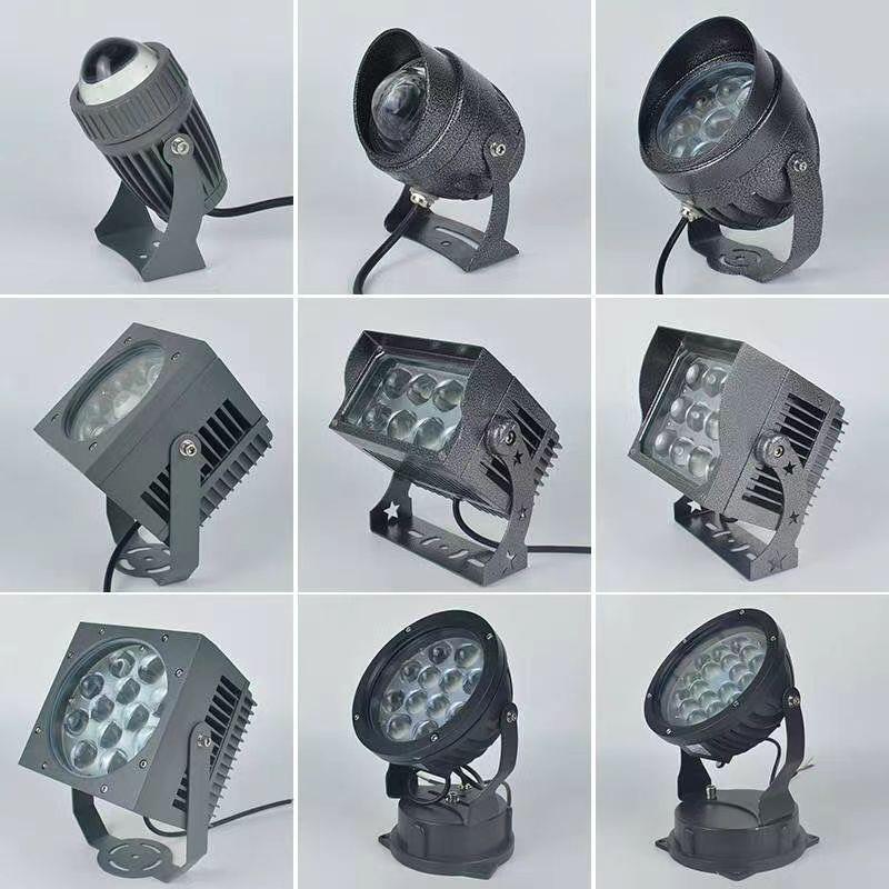 一束光射灯led户外外墙投射灯七彩投光防水壁灯聚光灯光束灯220V