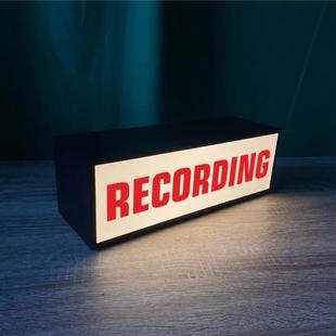 recording light box创意灯箱led灯家居气氛台灯RECORDING灯箱