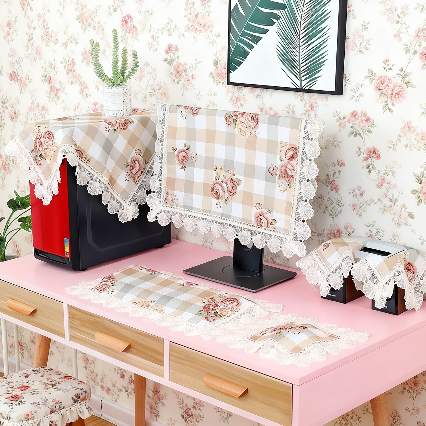 电脑防尘罩保护套显示器盖布