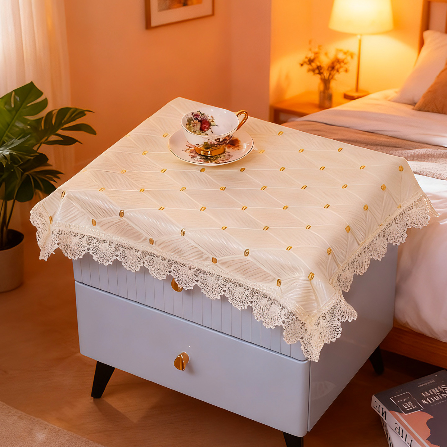 巧林儿床头柜盖布多用巾