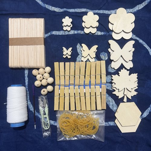 非遗扎染DIY夹板模板蝴蝶图案