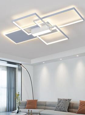 客厅主灯极简风灰色系LED吸顶灯现代大气艺术圆形卧室书房阳台灯