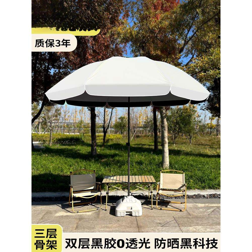 摆摊伞雨伞大伞户外小型遮阳伞折叠伞大型庭院伞太阳伞黑胶伞