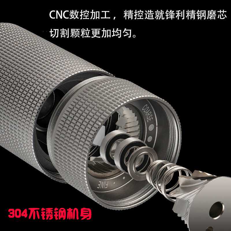 家用小型手摇式咖啡磨豆机咖啡豆研磨机器手动七星芯咖啡研磨器具