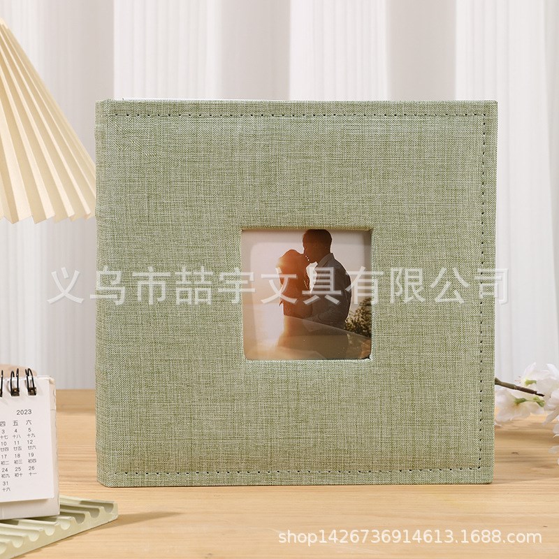 喆宇 布面 圆背纸芯 6寸200张 插页相册 儿童居家 影楼  跨境