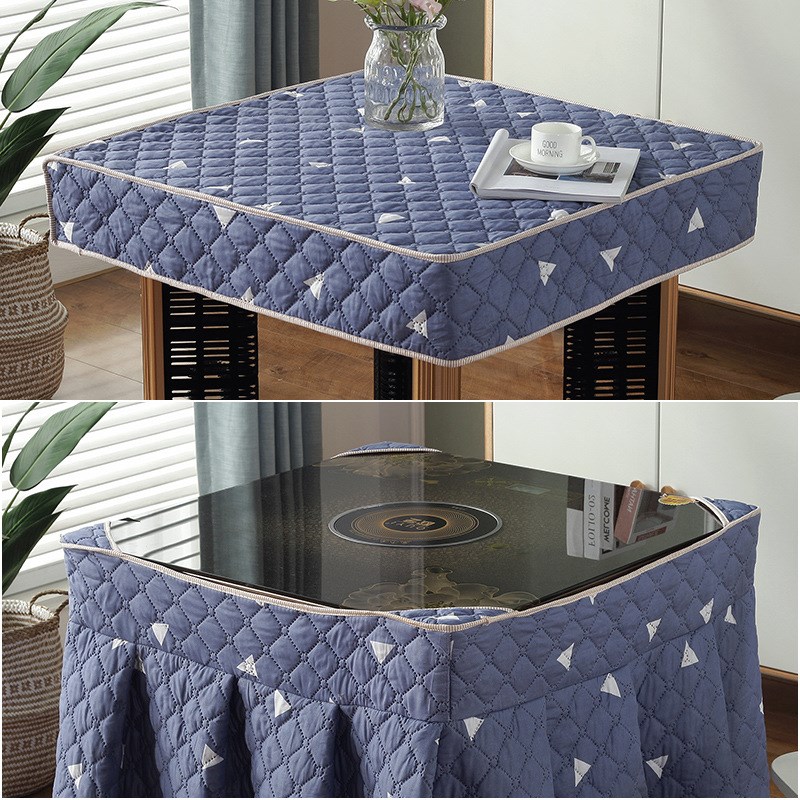 电炉罩烤火桌子罩套被新款烤火桌布罩加厚正方形电暖炉取暖桌罩套