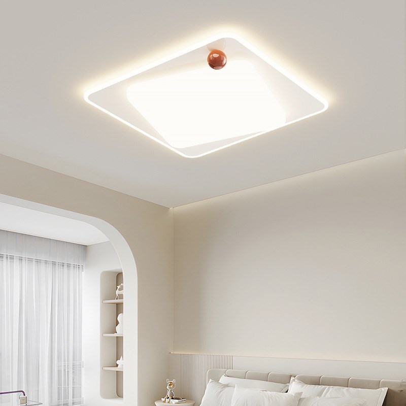 主卧室灯奶油风法式2024年新款温馨简约现代网红云朵儿童房吸顶灯