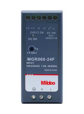 Mibbo米博MGR 系列开关电源超薄导轨安装电源大功率