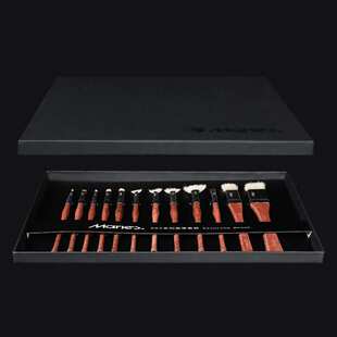 马利油画笔套装梨花木美术专用水洗猪鬃画笔丙烯水粉笔刷扇形排笔