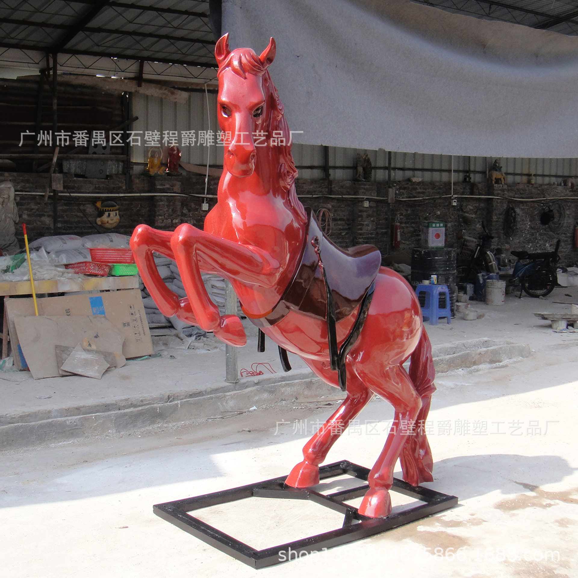 玻璃钢动物马雕塑 城市公园景观户外模型摆件装饰源头厂家