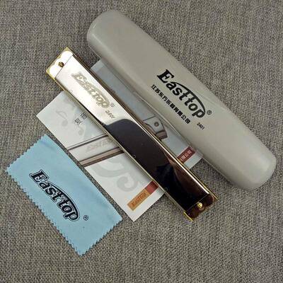 Easttop东方鼎24孔复音C调T2401成人儿童初学自学演奏口琴