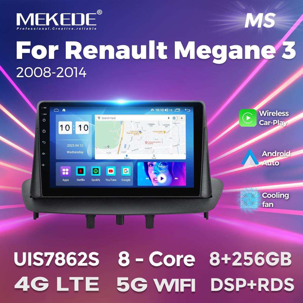 适用于雷诺梅甘娜RenaultMegane308-14款车载安卓中控导航