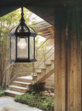 户外防水吊灯别墅庭院葡萄架凉亭装饰照明吊灯室外简约走廊过道灯