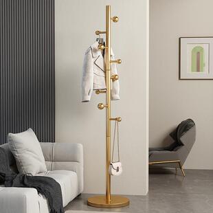 意式轻奢挂衣架不锈钢落地卧室床边晚上放衣服金属简易家用衣帽架