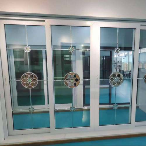 塑钢UPVC二轨推拉门四扇移门浴室门静音玻璃门静音效果推拉式