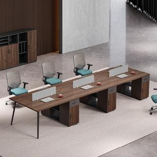 简约屏风办公桌隔断桌子办公室写字楼办公桌组合职员卡座四人位