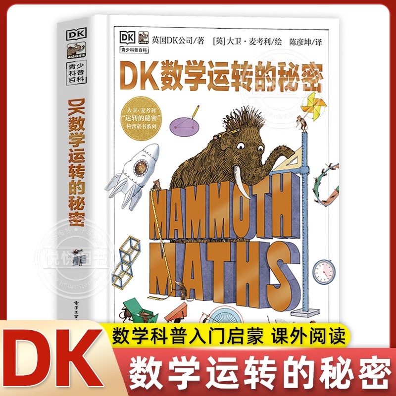 DK数学运转的秘密7-12中小学生课外阅读数学科普入门启蒙书少儿童百科中小学生三四五六年级暑假期课外推荐阅读百科全书籍科普读物