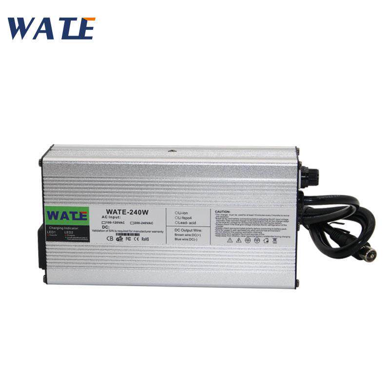 12V10A充电器输出电压13.8V12V铅酸电池智能充电器银色铝壳